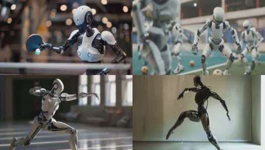 机器人运动舞蹈4K高清在线视频素材下载
