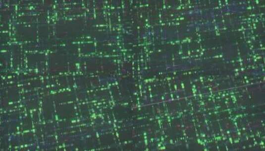 绿色数字十六进制代码矩阵。科学技术数据复高清在线视频素材下载