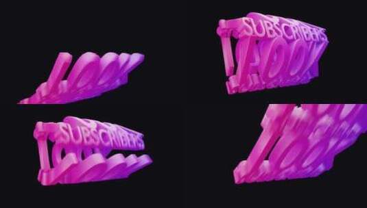 3d旋转100K用户动画4k高清在线视频素材下载