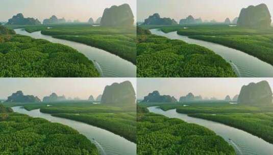 广西桂林山川河流风景高清在线视频素材下载