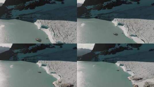 阿根廷的Ojo del Albino湖和高清在线视频素材下载