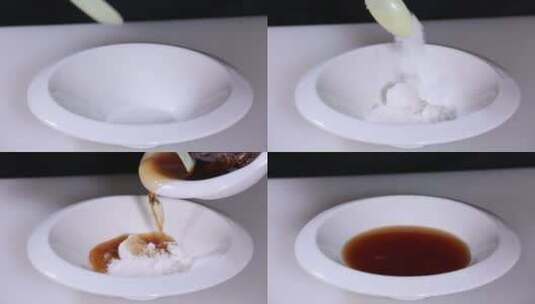 盐糖酱油厨师配制底料 (3)高清在线视频素材下载