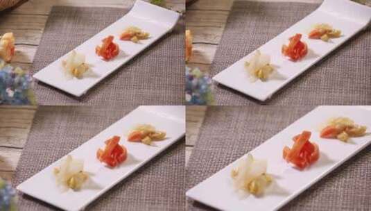 胡萝卜圆白菜芥菜头泡菜高清在线视频素材下载