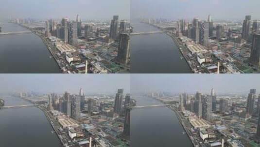 广州海珠区航拍高清在线视频素材下载