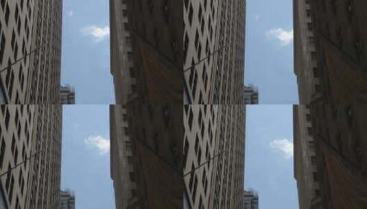在华尔街的建筑物之间高清在线视频素材下载