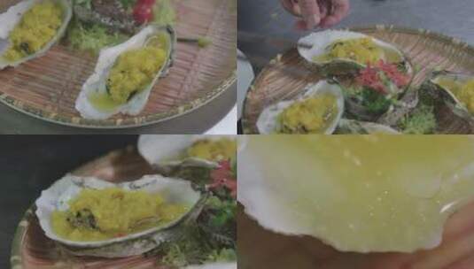 展示菜品 海鲜 生蚝3高清在线视频素材下载