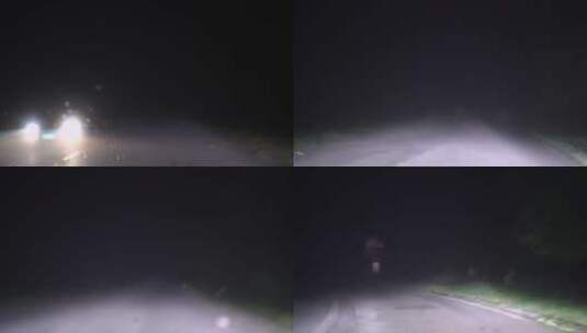 山间晨雾中行车高清在线视频素材下载