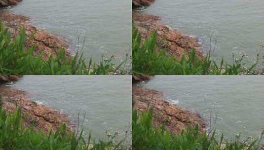 海边悬崖特写镜头高清在线视频素材下载