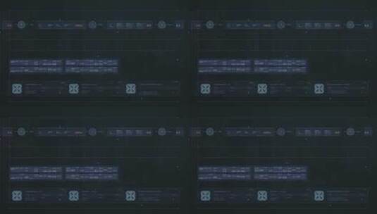 大数据HUD科幻科技屏幕操作系统交互界面高清在线视频素材下载