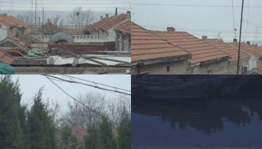 农村乡村渔村空镜头实拍视频素材高清在线视频素材下载