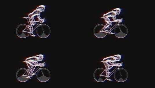 自行车带通道高清在线视频素材下载