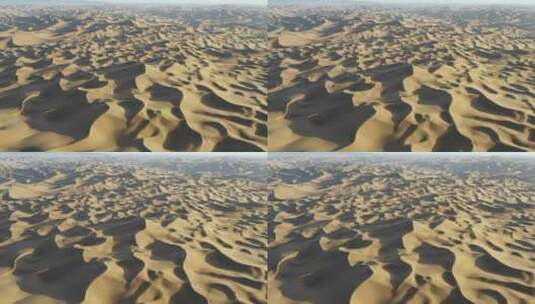 航拍新疆库木塔格沙漠高清在线视频素材下载
