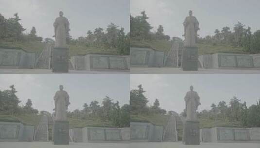 郑和公园郑和雕像高清在线视频素材下载