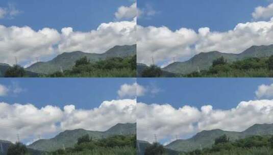 天空下的山脉高清在线视频素材下载