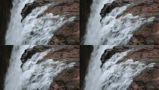 水流湍急的瀑布高清在线视频素材下载