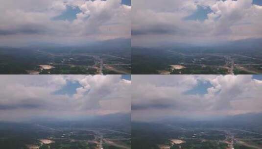 壮美山河/河山风景/云层之上航拍高清在线视频素材下载