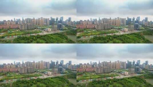 南宁五象新区城市风光高清在线视频素材下载