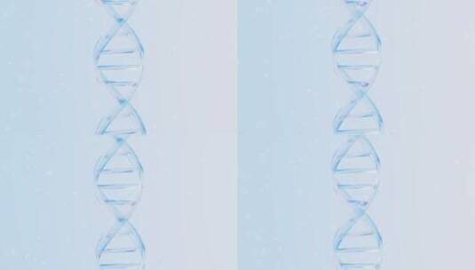 透明玻璃DNA结构3D渲染高清在线视频素材下载