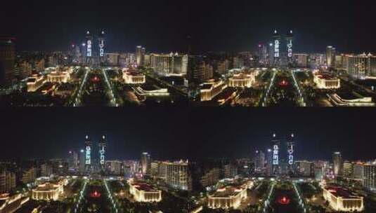 江西南昌城市风光地标建筑航拍高清在线视频素材下载