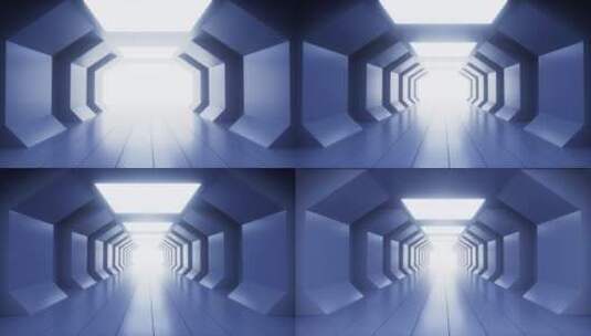 抽象科技感隧道3D渲染高清在线视频素材下载