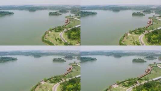 山东桓台马踏湖国家湿地公园高清在线视频素材下载