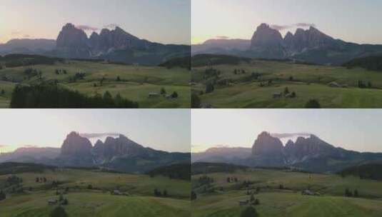 无人机拍摄的 意大利阿尔卑斯山高清在线视频素材下载