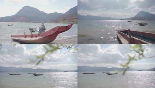 湖上的船高清在线视频素材下载