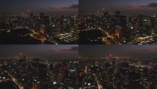 悉尼城市夜景航拍 60帧高清在线视频素材下载