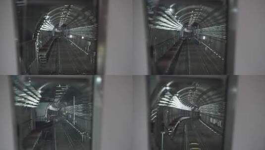 北京地铁19号线隧道轨道视频高清在线视频素材下载