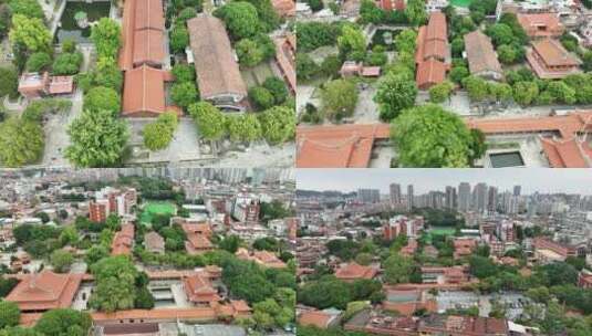 泉州承天寺航拍市区老城区鲤城区航拍高清在线视频素材下载