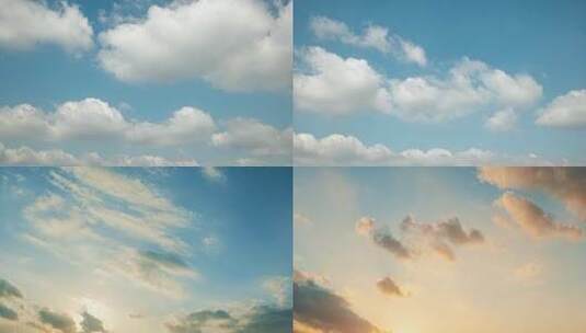 蓝天白云天空空镜头高清在线视频素材下载