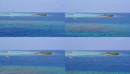 大海与岛屿高清在线视频素材下载