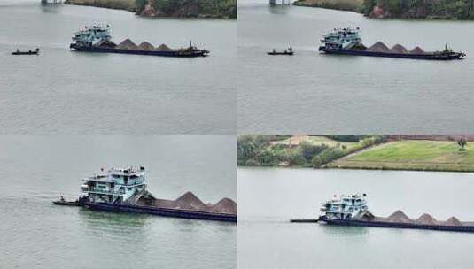邕江船运货船 沙船高清在线视频素材下载