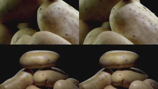 土豆棚拍 土豆拍摄 土豆质感高清在线视频素材下载