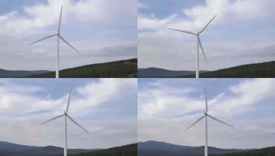 风电场的航拍高清在线视频素材下载