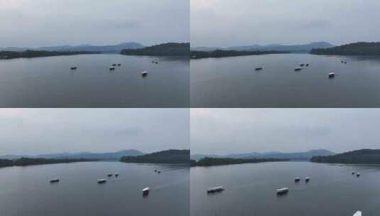 中国杭州西湖雷峰塔 烟雨朦胧高清在线视频素材下载