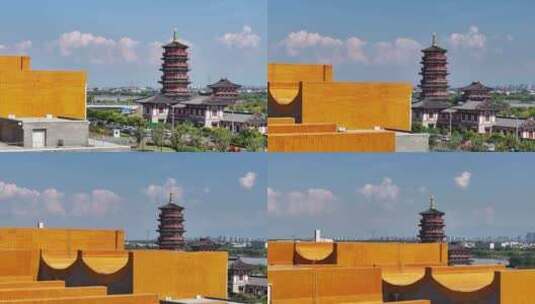 隋唐大运河博物馆高清在线视频素材下载