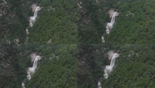 雨后泰山，飞瀑流泉高清在线视频素材下载