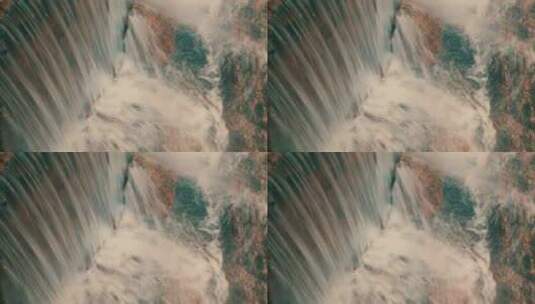 山间瀑布水流高清在线视频素材下载