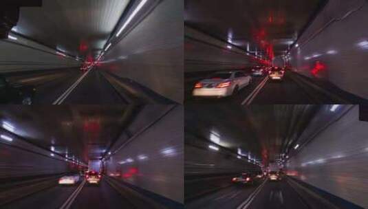 4K-车辆隧道穿梭延时高清在线视频素材下载