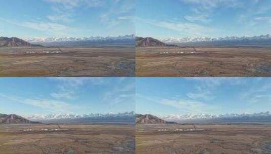 新疆塔县木吉清晨的雪山延时高清在线视频素材下载