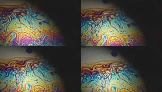 肥皂泡色彩在运动高清在线视频素材下载