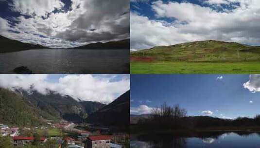 西藏延时自然风景自然风光高清在线视频素材下载