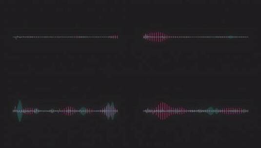 有线音频频谱高清在线视频素材下载