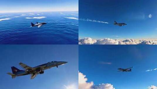 中国空军战斗机军事飞机ai素材原创歼高清在线视频素材下载