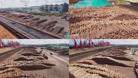 木材厂 木料高清在线视频素材下载