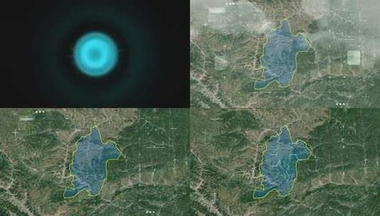 西和县-甘地图B51高清在线视频素材下载