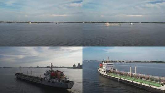 湛江的各种船高清在线视频素材下载