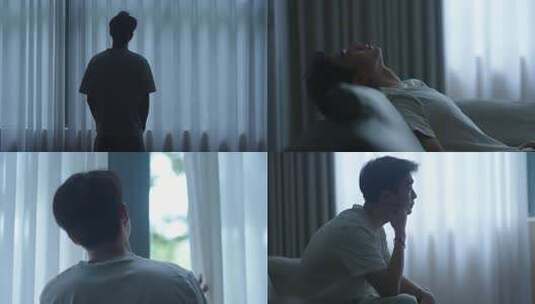 惆怅失落的男人高清在线视频素材下载