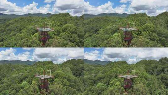 航拍海南五指山景区高清在线视频素材下载